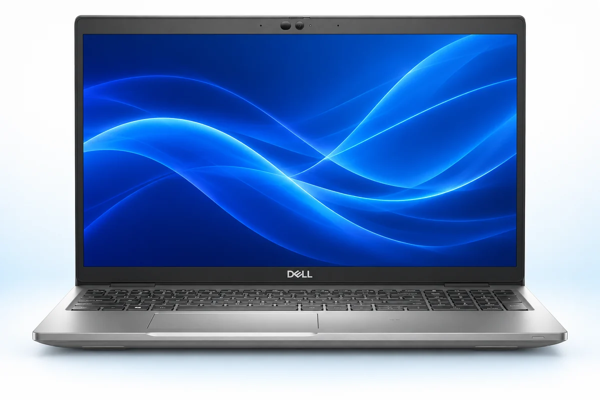 AI vizualizace modelu Dell Latitude 5530 – pohled zepředu