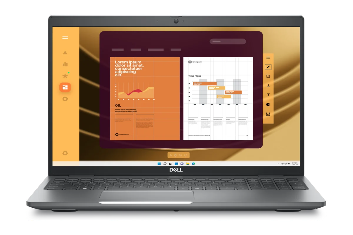 Referenční obrázek výrobce Dell Latitude 5550 – pohled zepředu