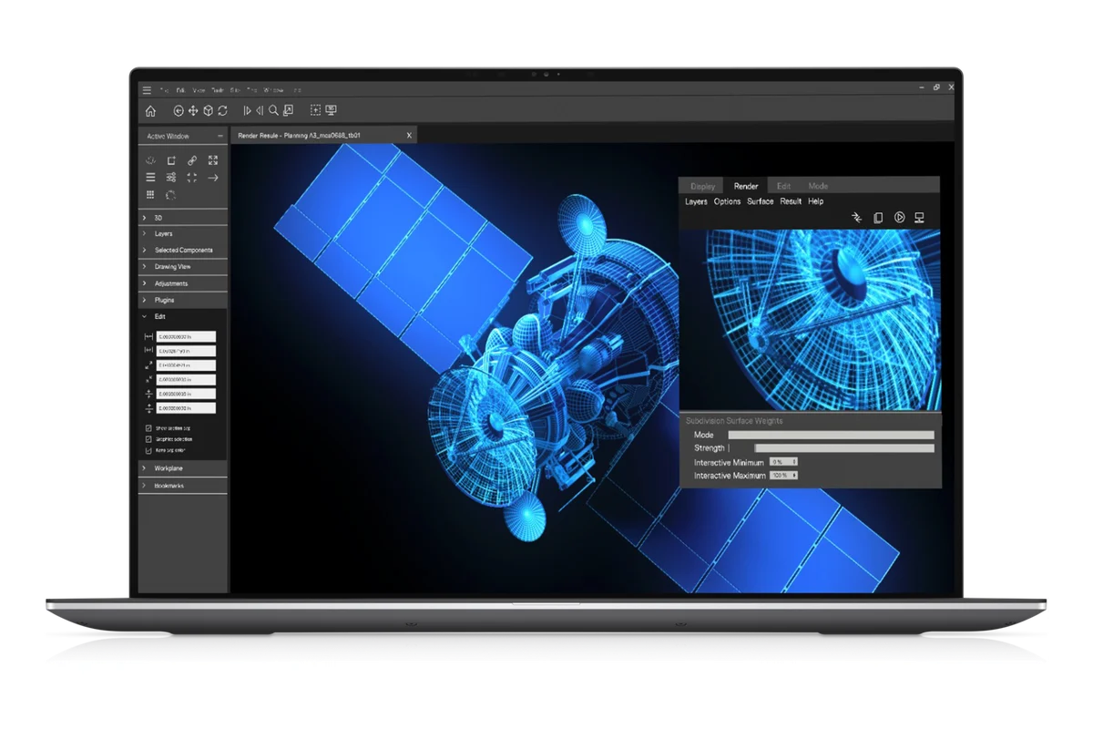 Referenční obrázek výrobce Dell Precision 5750 – pohled zepředu