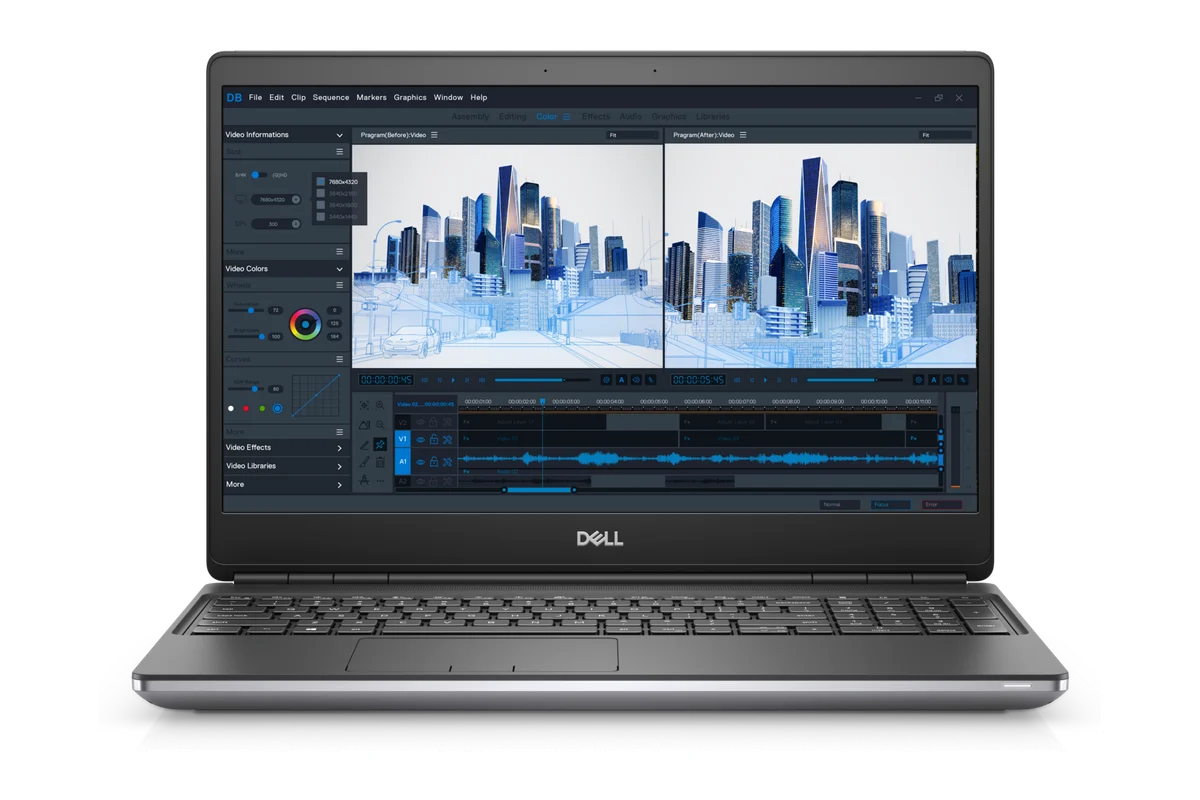 Referenční obrázek výrobce Dell Precision 7560 – pohled zepředu