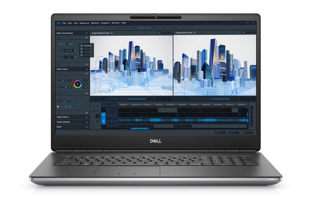 Referenční obrázek výrobce Dell Precision 7760 – pohled zepředu