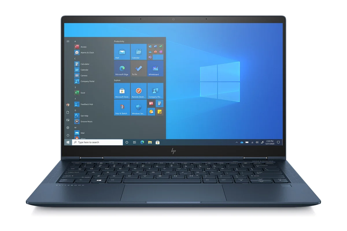 Referenční obrázek výrobce HP Elite Dragonfly G2 Slate Blue – pohled zepředu