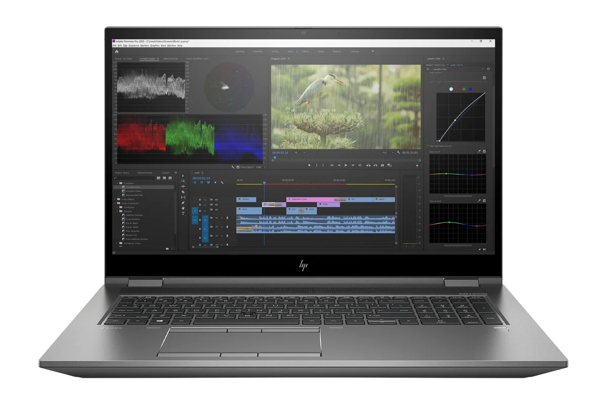 Referenční obrázek výrobce HP ZBook Fury 17 G8 – pohled zepředu