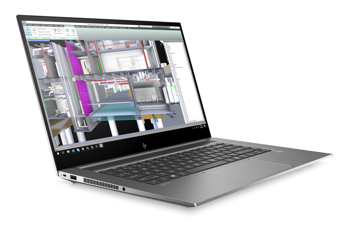 Referenční obrázek výrobce HP ZBook Studio G7 – pohled zepředu