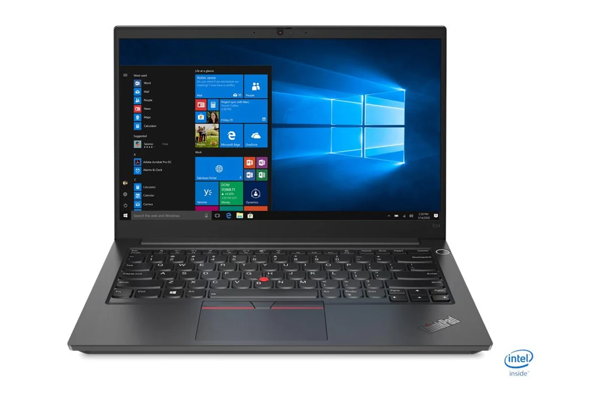 Referenční obrázek výrobce Lenovo ThinkPad E14 Gen 2 – pohled zepředu