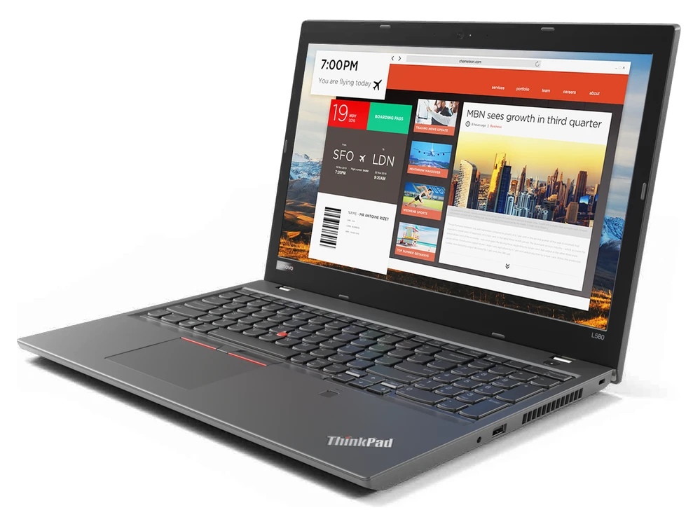 Referenční obrázek výrobce Lenovo ThinkPad L580 – pohled zepředu