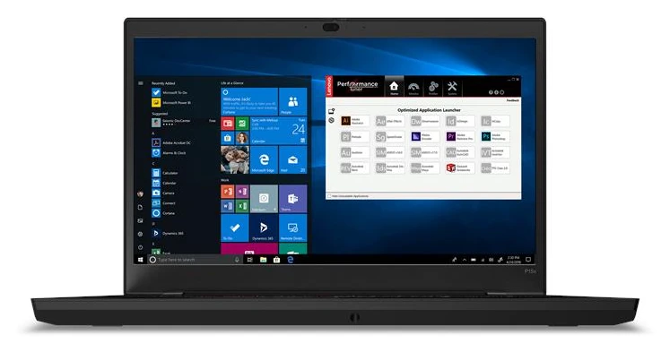 Referenční obrázek výrobce Lenovo ThinkPad P15v Gen 2 – pohled zepředu