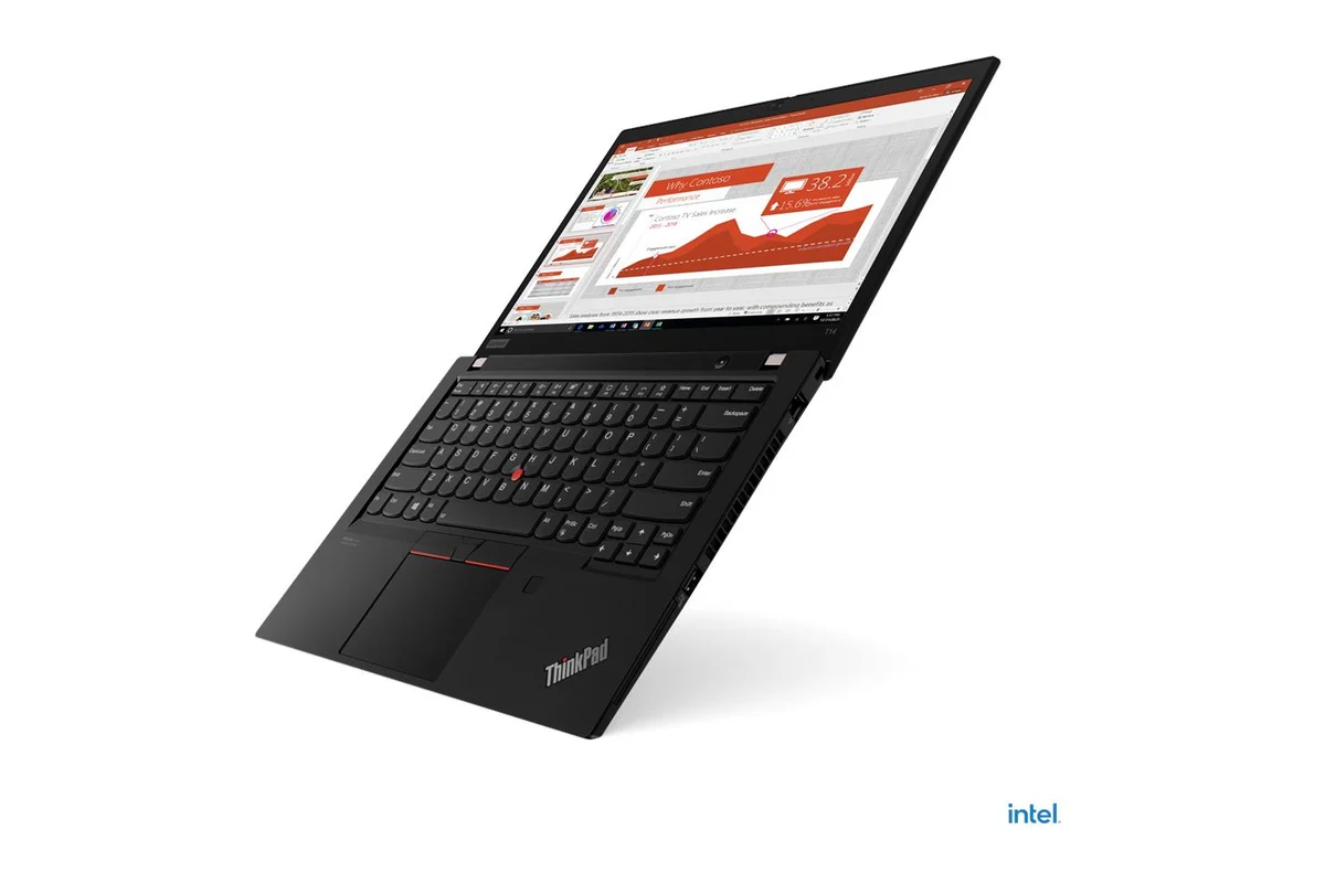Referenční obrázek výrobce Lenovo Thinkpad T14 Gen 2 – pohled zepředu