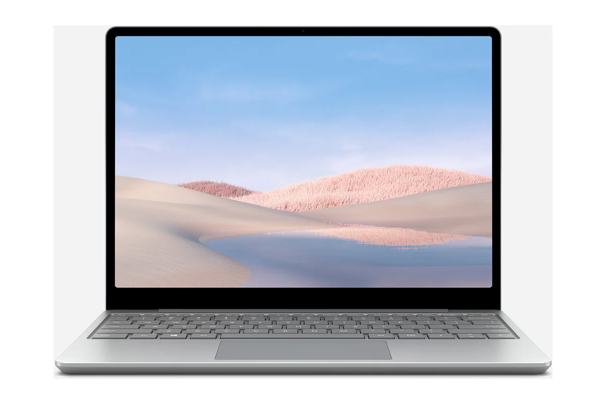 Referenční obrázek výrobce Microsoft Surface Laptop Go – pohled zepředu