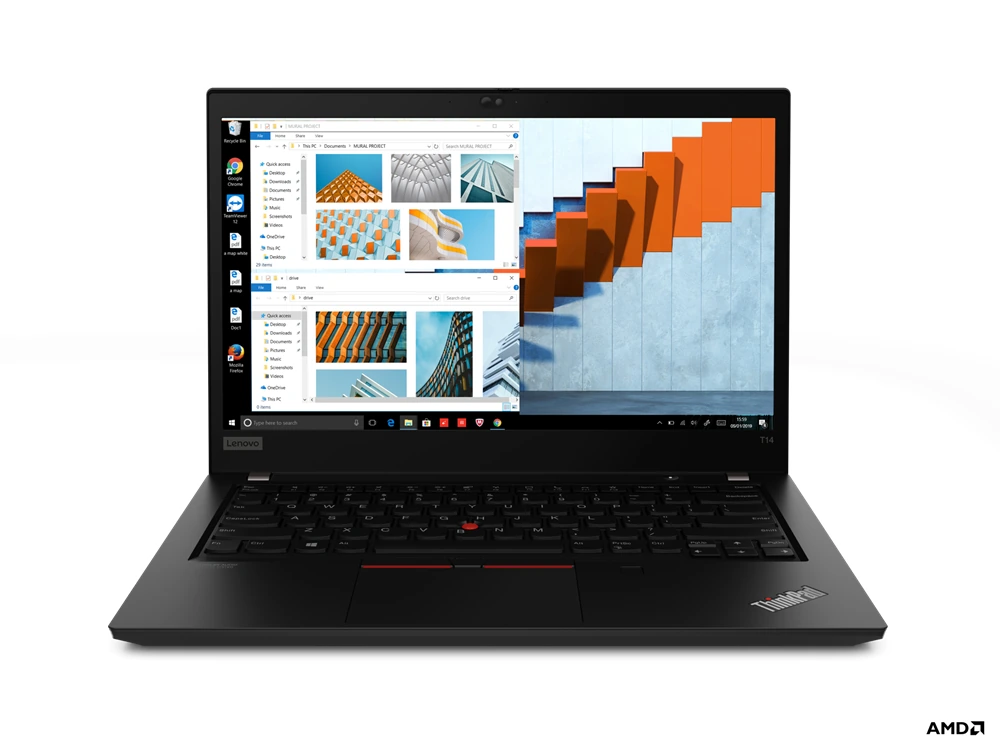 Referenční obrázek výrobce Lenovo Thinkpad T14 Gen 1 Touch – pohled zepředu